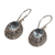 Blue topaz dangle earrings, 'Butterfly Haven' - Blue Topaz and Sterling Silver Floral Earrings from Bali