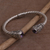 Amethyst cuff bracelet, 'Paradise Gleam' - Amethyst and Sterling Silver Cuff Bracelet from Indonesia (image 2) thumbail