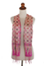 Batik silk scarf, 'Azalea Truntum' - Batik Silk Scarf with Truntum Motifs in Azalea from Bali (image 2d) thumbail