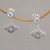 Blue topaz dangle earrings, 'Diamond Dew' - Blue Topaz Dangle Earrings with Diamond Shapes from Bali (image 2) thumbail