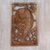 Wood relief panel, 'Hear Me Roar' - Handcrafted Tiger-Themed Suar Wood Relief Panel from Bali (image 2) thumbail