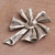 Sterling silver brooch, 'Songket Windmill' - Sterling Silver Songket Cloth Brooch from Bali (image 2b) thumbail