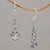 Gold accented blue topaz dangle earrings, 'Monarch Drops' - Gold Accent Blue Topaz Butterfly Earrings from Bali (image 2b) thumbail