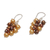 Cultured pearl dangle earrings, 'Gleaming Fruit' - Cultured Pearl Cluster Dangle Earrings from Bali