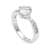 Blue topaz solitaire ring, 'Lakeside Sparkle' - Blue Topaz and Sterling Silver Solitaire Ring from Bali thumbail