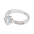 Blue topaz solitaire ring, 'Lakeside Sparkle' - Blue Topaz and Sterling Silver Solitaire Ring from Bali (image 2d) thumbail