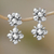 Sterling silver dangle earrings, 'Jasmine Shine' - Sterling Silver Jasmine Flowers Dangle Earrings from Bali (image 2) thumbail