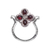 Reversible amethyst and garnet cocktail ring, 'Bougainvillea Spin' - Amethyst and Garnet Reversible Sterling Silver Cocktail Ring (image 2d) thumbail