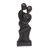 Wood statuette, 'Our Love' - Artisan Hand-Carved Suar Wood Lovers Statuette from Bali thumbail