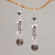 Smoky quartz and amethyst dangle earrings, 'Floral Fascination' - Floral Smoky Quartz and Amethyst Dangle Earrings from Bali (image 2) thumbail