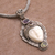 Multi-gemstone pendant necklace, 'Sukawati King' - Multi-Gem Silver Face-Shaped Pendant Necklace from Bali (image 2c) thumbail