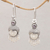 Amethyst and cultured pearl dangle earrings, 'Sunshine Princes' - Amethyst and Cultured Pearl Dangle Earrings from Bali (image 2) thumbail