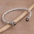 Cultured pearl cuff bracelet, 'Jepun Seeds in Brown' - Brown Cultured Pearl Cuff Bracelet from Bali (image 2) thumbail