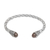 Cultured pearl cuff bracelet, 'Jepun Seeds in Brown' - Brown Cultured Pearl Cuff Bracelet from Bali thumbail