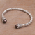 Cultured pearl cuff bracelet, 'Jepun Seeds in Brown' - Brown Cultured Pearl Cuff Bracelet from Bali (image 2c) thumbail