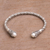 Cultured pearl cuff bracelet, 'Jepun Seeds in White' - White Cultured Pearl Cuff Bracelet from Bali (image 2c) thumbail