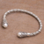 Cultured pearl cuff bracelet, 'Jepun Seeds in White' - White Cultured Pearl Cuff Bracelet from Bali (image 2d) thumbail