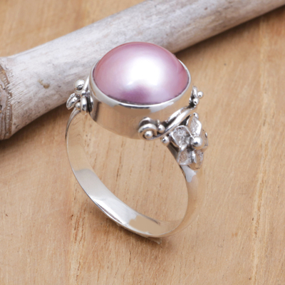 Cultured pearl cocktail ring, Jepun Joy