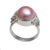 Cultured pearl cocktail ring, 'Jepun Joy' - Floral Pink Cultured Pearl Cocktail Ring from Bali (image 2a) thumbail