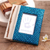 Natural fiber journal, 'Woven Memories in Blue' - Hand-Woven Pandan Leaf Journal with Photo Cover in Blue (image 2b) thumbail