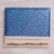 Natural fiber journal, 'Happy Weaver in Blue' - Artisan Hand-woven Pandan Leaf Journal in Blue from Bali (image 2c) thumbail