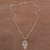 Collar colgante de plata esterlina - Collar con colgante de mano de Hamsa en plata de ley de Bali