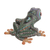 Polymer clay sculpture, 'Vibrant Tree Frog' (2.8 inch) - Colorful Polymer Clay Frog Sculpture (2.8 Inch)
