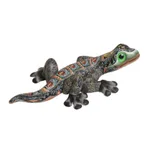 Polymer clay sculpture, 'Lively Gecko' (4 inch) - Handcrafted Polymer Clay Gecko Sculpture (4 Inch)