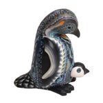 Polymer clay sculpture, 'Penguin Mother' (3 inch) - Handcrafted Polymer Clay Penguin Sculpture 3 Inch