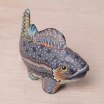 Polymer clay sculpture, 'Bali Fish' (3.3 inch) - Handcrafted Polymer Clay Fish Sculpture (3.3 Inch) from Bali