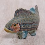 Polymer clay sculpture, 'Bali Fish' (3.3 inch) - Handcrafted Polymer Clay Fish Sculpture (3.3 Inch) from Bali
