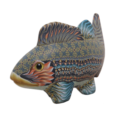 Polymer clay sculpture, 'Bali Fish' (3.3 inch) - Handcrafted Polymer Clay Fish Sculpture (3.3 Inch) from Bali