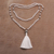 Moonstone and smoky quartz pendant necklace, 'Afternoon Meditation' - Moonstone and Smoky Quartz Pendant Necklace from Bali (image 2b) thumbail