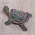 Escultura de arcilla polimérica, (3 pulgadas) - Escultura de tortuga de arcilla polimérica colorida (3 pulgadas) de Bali