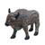 Polymer clay sculpture, 'Majestic Bison' - Handcrafted Polymer Clay Sculpture of a Bison from Bali