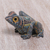 Polymer clay sculpture, 'Decorative Frog' (2.8 inch) - Colorful Polymer Clay Frog Sculpture (2.8 Inch) from Bali