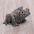 Escultura de arcilla polimérica, (2,8 pulgadas) - Escultura de rana de arcilla polimérica colorida (2,8 pulgadas) de Bali