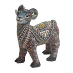 Polymer clay sculpture, 'Vibrant Ram' (3 inch) - Colorful Polymer Clay Ram Sculpture (3 Inch) from Bali