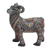 Escultura de arcilla polimérica, (3 pulgadas) - Escultura de carnero de arcilla polimérica colorida (3 pulgadas) de Bali