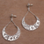 Sterling silver dangle earrings, 'Buddha Crescents' - Sterling Silver Crescent Dangle Earrings from Bali (image 2c) thumbail