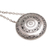 Sterling silver pendant necklace, 'Hidden Eden' - Circular Sterling Silver Pendant Necklace from Bali thumbail