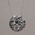 Sterling silver pendant necklace, 'Hidden Eden' - Circular Sterling Silver Pendant Necklace from Bali (image 2c) thumbail