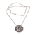 Sterling silver pendant necklace, 'Hidden Eden' - Circular Sterling Silver Pendant Necklace from Bali (image 2e) thumbail