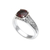 Garnet cocktail ring, 'Buddha Sparkle' - Garnet and Sterling Silver Cocktail Ring from Bali (image 2e) thumbail