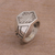 Sterling silver signet ring, 'Charming Bedeg' - Sterling Silver Cultural Signet Ring from Bali (image 2b) thumbail