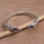 Amethyst cuff bracelet, 'Transcendent Forest' - Floral Amethyst and Silver Cuff Bracelet from Bali (image 2b) thumbail