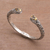 Citrine cuff bracelet, 'Transcendent Forest' - Floral Citrine and Silver Cuff Bracelet from Bali (image 2) thumbail