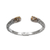 Citrine cuff bracelet, 'Transcendent Forest' - Floral Citrine and Silver Cuff Bracelet from Bali (image 2d) thumbail