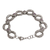 Amethyst link bracelet, 'Garden Chain' - Amethyst and Sterling Silver Link Bracelet from Bali (image 2d) thumbail