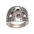 Garnet cocktail ring, 'Vine Queen' - Garnet and Sterling Silver Cocktail Ring from Bali (image 2e) thumbail